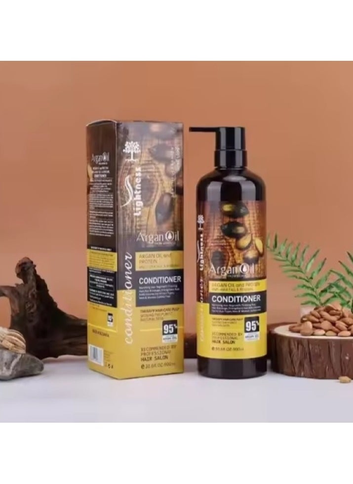 Lightness Argan Oil Anti-Hairfall And Renewal Conditioner 900ml  - Image 1