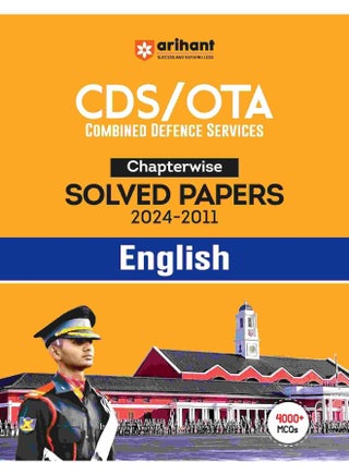Arihant CDS /OTA Chapterwise Solved Papers (2024 - 2011) English | Trend Analysis | Topicwise Manner | for Exam 2025 - pzsku/Z0F093D8746B71BA8F787Z/45/1748428417/c318ced7-ff79-46a6-8de7-603f809dfc68
