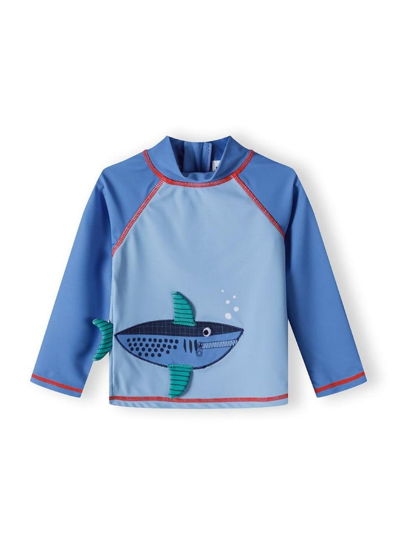MINOTI 2-Piece Kids' Swim Set with Long Sleeve Top and Swim Shorts - Image 4