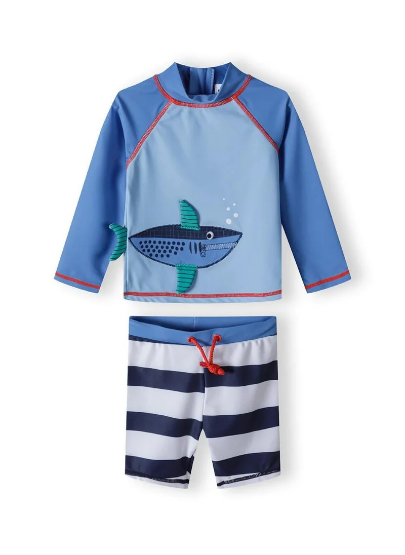 MINOTI Kids Boys  2 Piece Long Sleeve Rash Top And Short Set