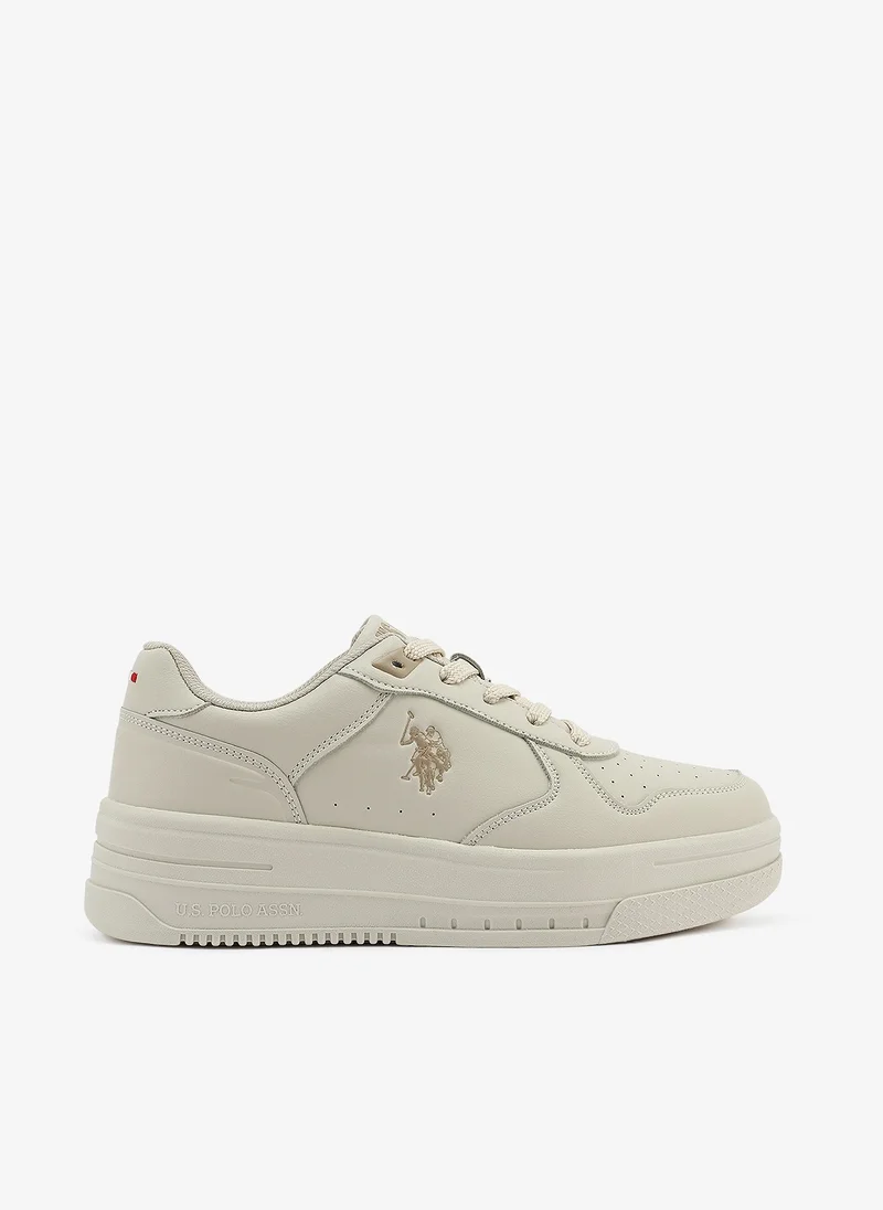 Women's  Beige Low-Top Sneakers - Style that Moves, Comfort Shoes that Lasts