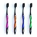 Xlent SMYL Activated Charcoal Toothbrush â€“ Ultra Soft Tapered Bristles, Compact Head & Slim Design | 4 Count - Image 2