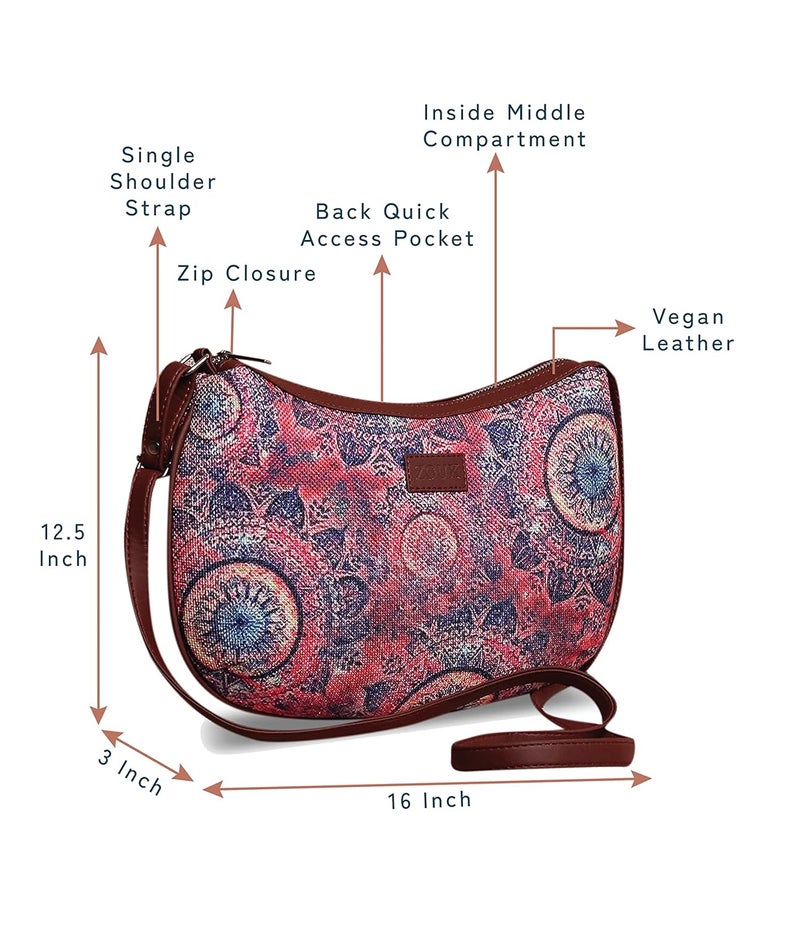 ZOUK حقيبة كتف منظمة_1 - Image 3