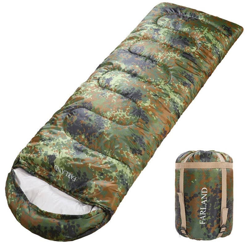 FARLAND Sleeping Bags 20℉ for Adults Teens Kids with Compression Sack Portable and Lightweight for 3-4 Season Camping, Hiking,Waterproof, Backpacking and Outdoors - Image 1