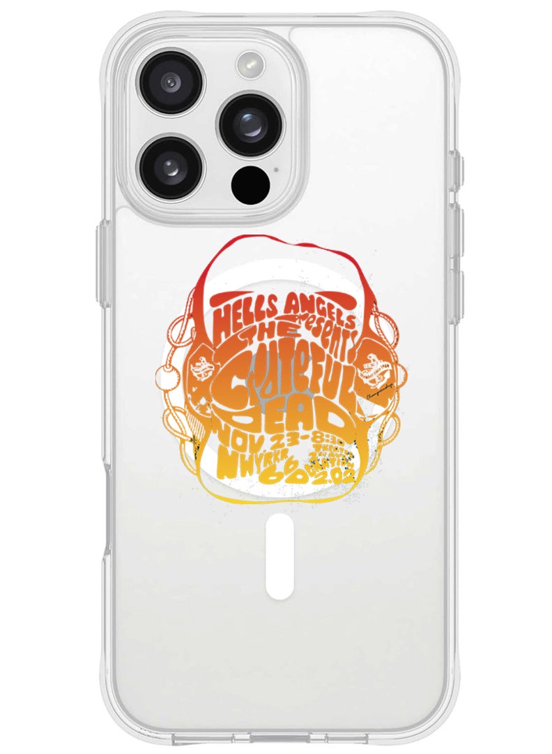 Theodor iPhone 16 Pro Magsafe Magnetic Case for iPhone Compatible with Wireless Charging, Shockproof Phone Bumper Cover - Hells angels - Image 1