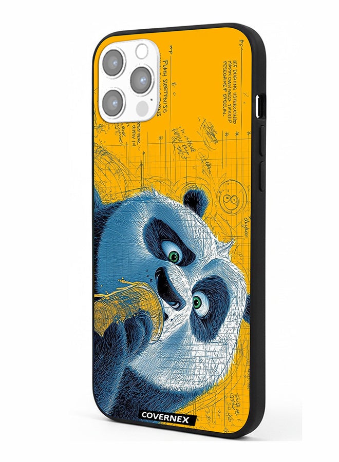 Covernex Apple iPhone 12 Pro Protective Case Cover Printed Featuring Whimsical Panda Illustration - Image 1