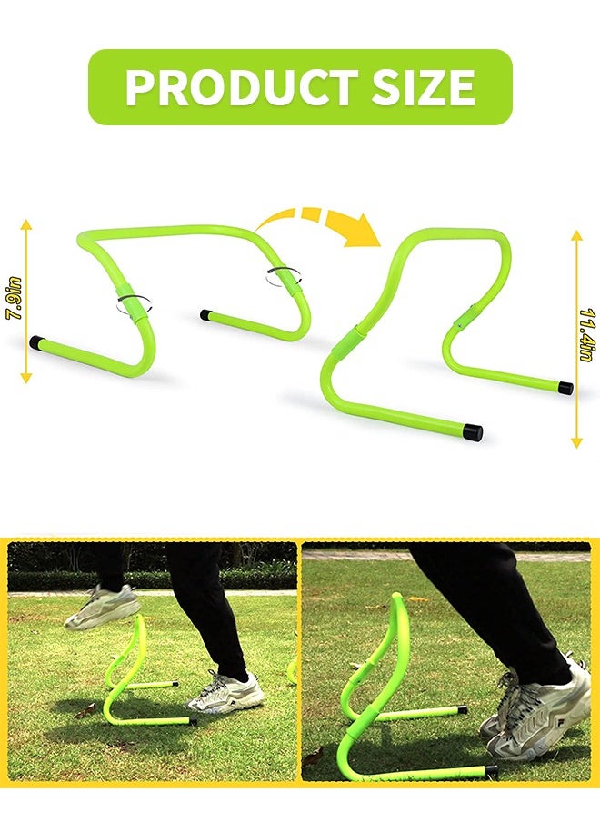 GROIC - 3 Pack Agility Speed Hurdles Upgraded Training Hurdles Adjustable Height,Ultra Durable All-in-One Speed Hurdles 2 Way Plyometric and Speed Hurdle Set for Soccer and Football - Image 1