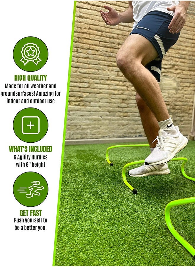 GROIC - 3 Pack Agility Speed Hurdles Upgraded Training Hurdles Adjustable Height,Ultra Durable All-in-One Speed Hurdles 2 Way Plyometric and Speed Hurdle Set for Soccer and Football - Image 1
