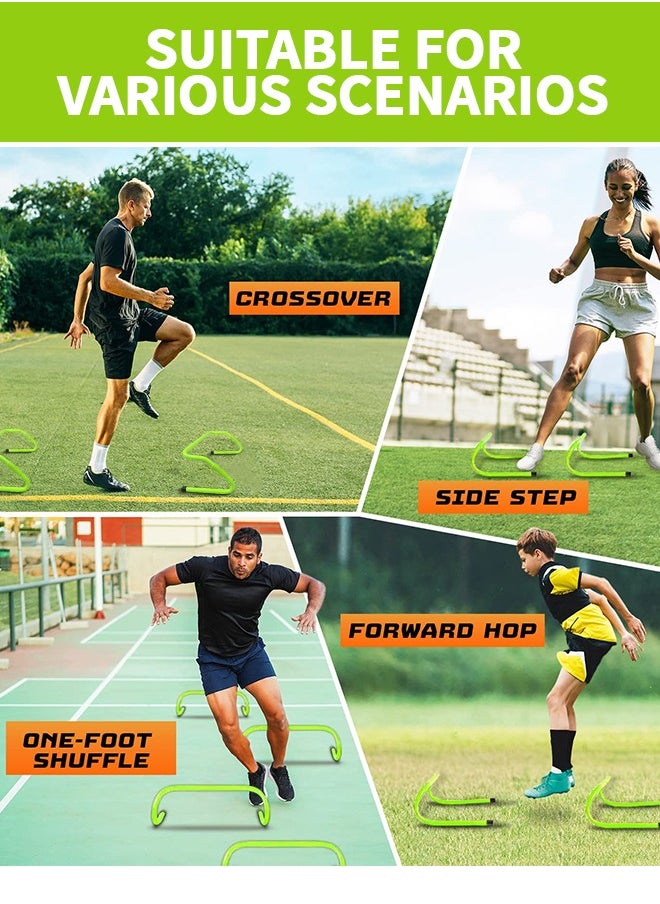 GROIC - 3 Pack Agility Speed Hurdles Upgraded Training Hurdles Adjustable Height,Ultra Durable All-in-One Speed Hurdles 2 Way Plyometric and Speed Hurdle Set for Soccer and Football - Image 1