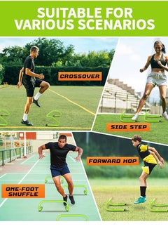 GROIC 3 Pack Agility Speed Hurdles Upgraded Training Hurdles Adjustable Height,Ultra Durable All-in-One Speed Hurdles 2 Way Plyometric and Speed Hurdle Set for Soccer and Football  - Image 5