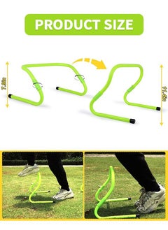 GROIC 3 Pack Agility Speed Hurdles Upgraded Training Hurdles Adjustable Height,Ultra Durable All-in-One Speed Hurdles 2 Way Plyometric and Speed Hurdle Set for Soccer and Football  - Image 2