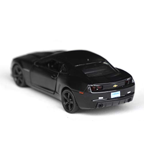 Tianmei 1:32 Scale Supercar Styling Alloy Die-Cast Car Model Collection Decoration Ornaments, Kids Play Vehicle Toys with Pull Back Action and Open Doors (Camaro - Black) - Image 2