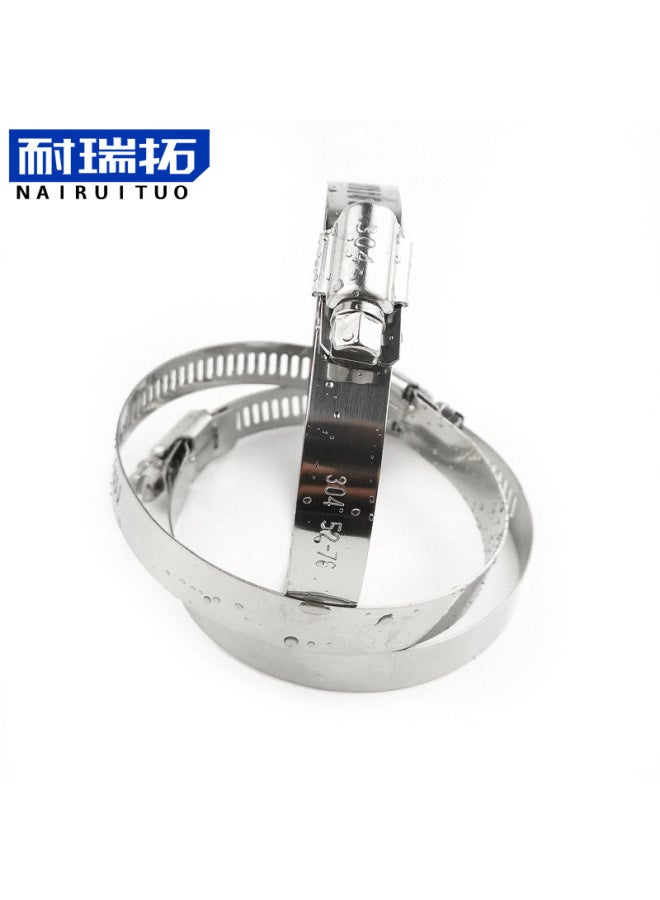 Stainless Steel Pipe Hoop American Hoop Clamp Pipe Clamp Strong Pipe Hoop Pipe Clamp Pipe Bracket Buckle Direct Sales-Specifications And Models:201*33-57