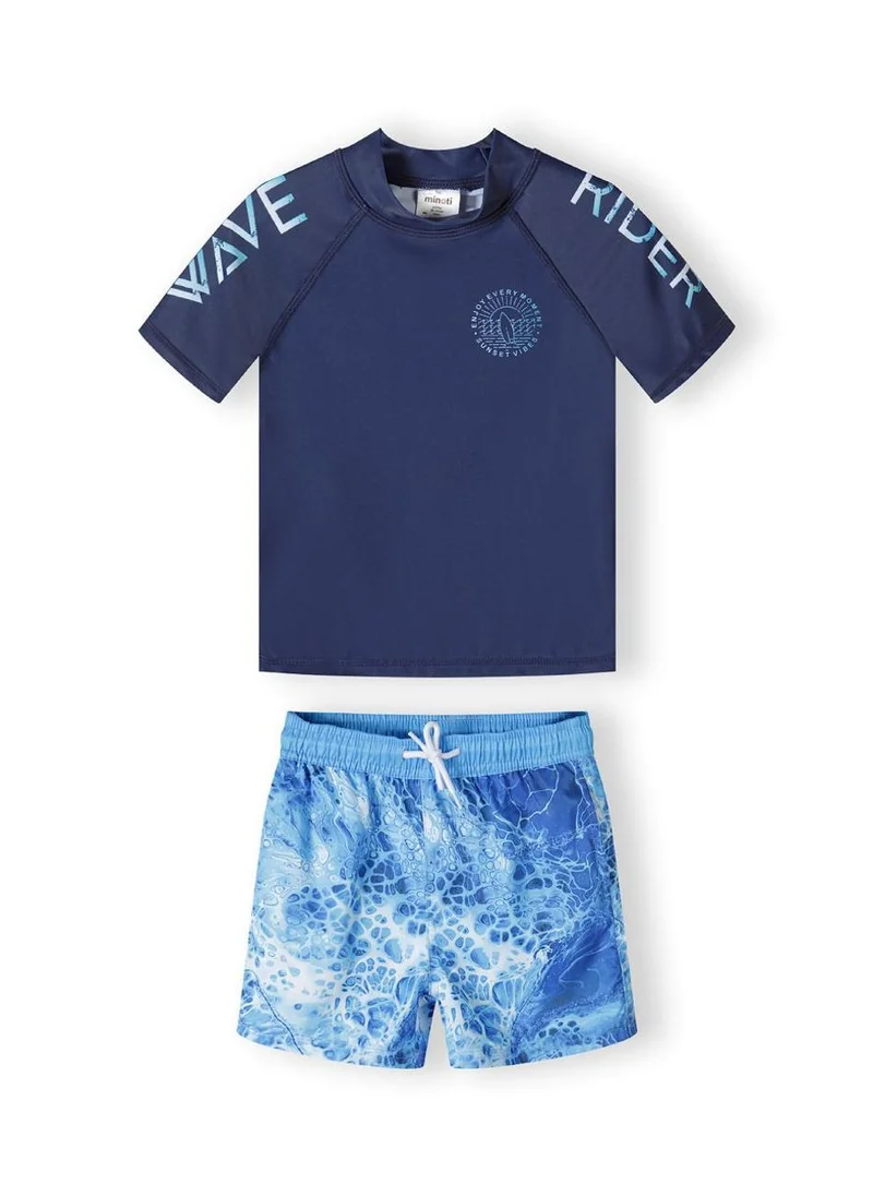 MINOTI Kids Boys  Boys  Short Sleeve Rash Top And Board Short Set