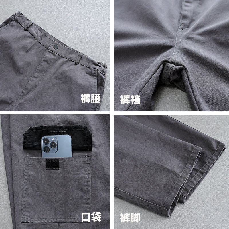 Pure Cotton Workwear Set For Men, Twill Cotton, Women'S Welder Wear-Resistant Labor Protection Clothing, Construction Site Thickened Workwear Factory - Image 4