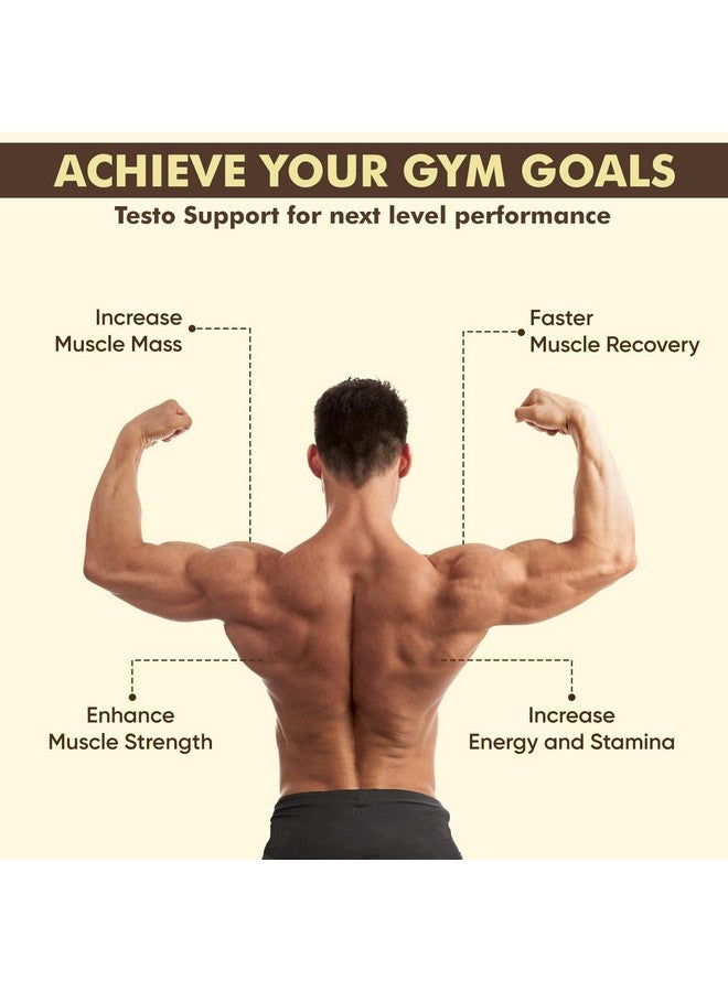 Herbal Max مكمل دعم هرمون التستوستيرون هيربال ماكس مع، غوكشورا، سافيد مسولي، L-أرجينين، أشواغاندا مكونات طبيعية - 120 قرص نباتي عبوة من 2 - Image 4