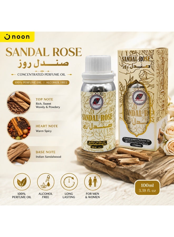 Ard Perfumes Jawhara & Sandal Rose Combo Set – 2 x 100ml Concentrated Perfume Oil (CPO) | Attar Gift Set | Long Lasting, Alcohol-Free Fragrance Oils - Image 4