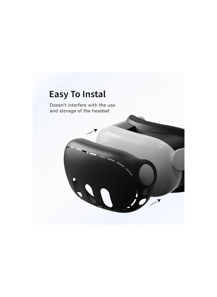 erorex VR Shell Cover Skin for Quest 3 Headset Accessories, Azonee Silicone Headset Protector for Quest 3 VR Headsets - Image 4