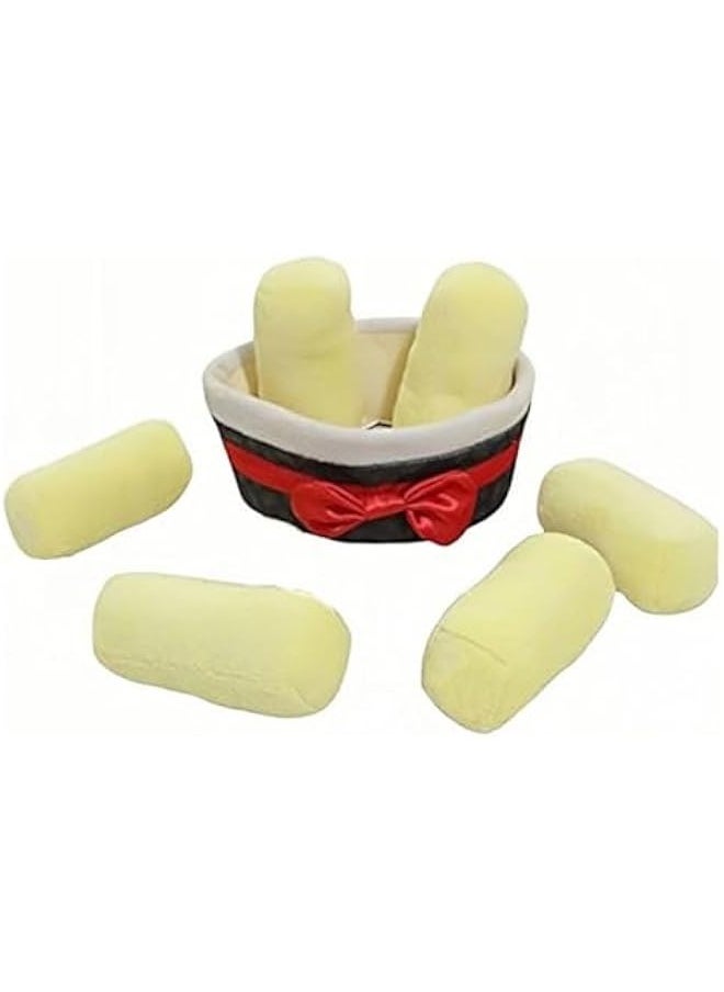 Toast, Cream, Bread, Pillow, Fun Food, Plush Toy Pillow, Cute Stuffed Plush, Cream Pillow, Great Choice for Birthday Gifts, 25cm/9.8inches  - Image 3