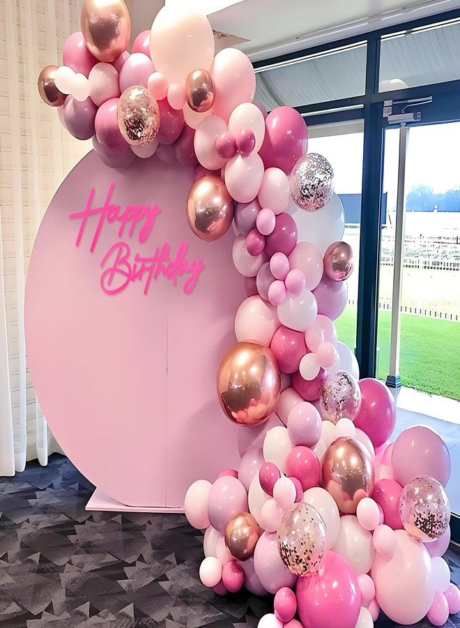 MASTRON Happy Birthday Sign for Backdrop - Hot Pink Felt 'Happy Birthday' Letter Sign for Balloon Arch Backdrop Decorations - Image 3
