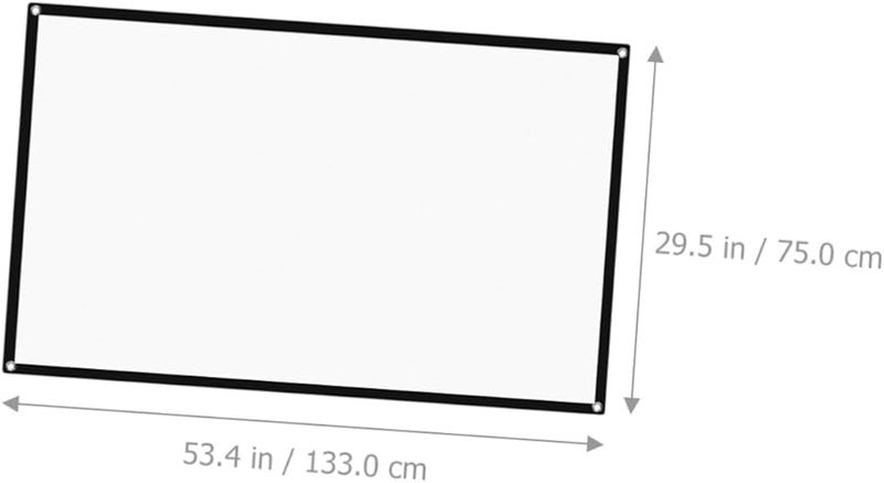 شاشة عرض محمولة عالية الدقة من البوليستر مقاس 80 بوصة للسينما المنزلية والتخييم والمكتب - Image 3