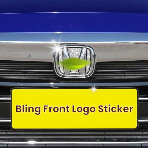CUCHIYUN Bling Crystal Car Front Emblem Cover Sticker Compatible with Honda 10th Gen Civic Sedan 2022 2021 2020 2019 2018 (car Front Logo) - Image 5