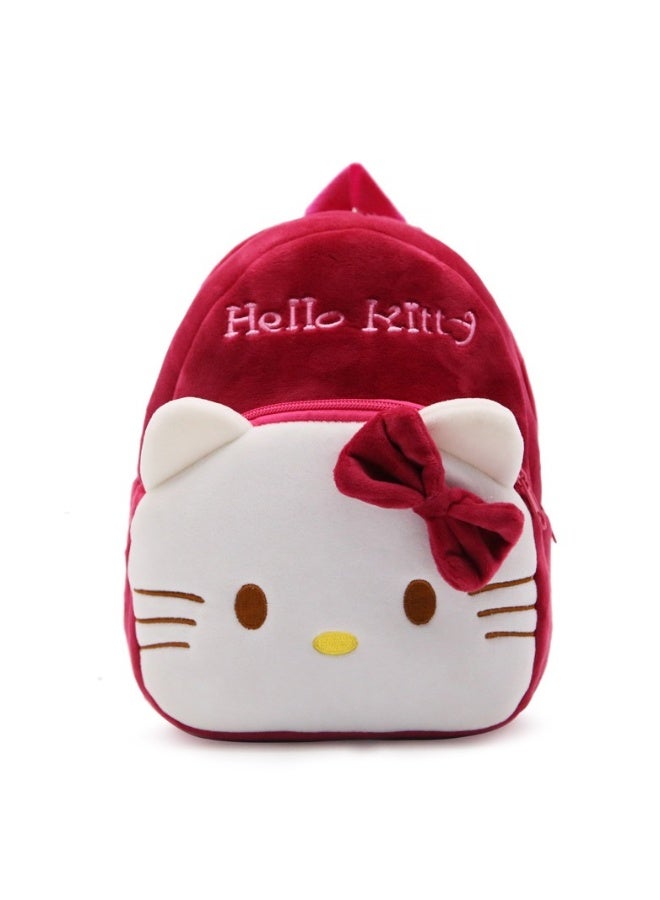 حقيبة ظهر مدرسية محشوة هالو كيتي حمراء - Image 1