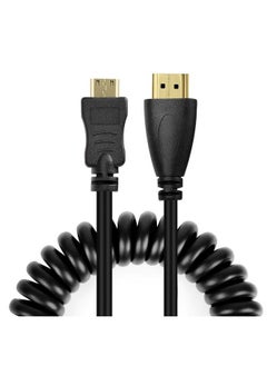 UCEC Mini Hdmi To Hdmi Cable Hdmi To Mini Hdmi Cable Coiled Hdmi Mini To Hdmi Cable Mini Hdmi Cable Adapter Support 4K Ultra Hd 1080P 3D For Atomos Ninja V V5 Monitors Cameras Projector  - Image 1