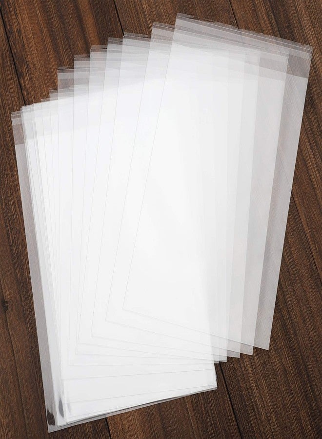 NObranded 100 pcs Clear 8" x 10"(19.8 * 25cm) Self Seal Cello Cellophane Bags Resealable Poly Bags 1.4 mils OPP Bag for Packaging Clothing, T Shirts, Party Decorative Gift - Image 2