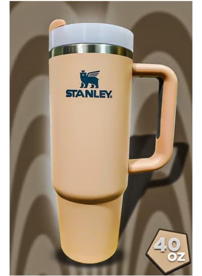 Stanley Stanley 40oz Tumbler – Stainless Steel Travel Mug with Straw – BPA Free, Eco Friendly & Dishwasher Safe – Leakproof FlowState Lid & Double Wall Insulation – Keeps Drinks Hot 16H & Cold 24H – Slim Base Fits Car Cup Holders – Durable Ergonomic Handle for Easy Carrying On the Go, Travel & Office Use - Image 2