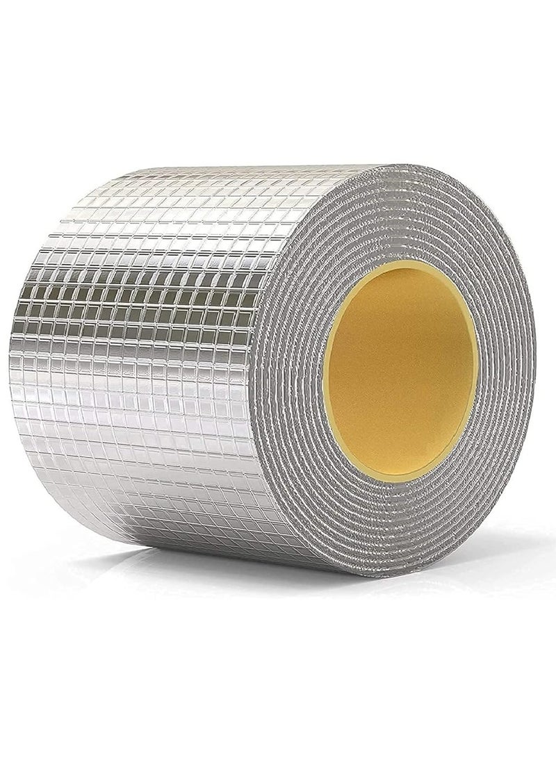 HAVEN Super Waterproof Tape – Outdoor Leak Repair Aluminum Butyl Tape, Permanent Leak-Proof All-Weather Patch, UV-Resistant Pipe Awning Sail Roof Window Sealing (10cm x 5m) - Image 1