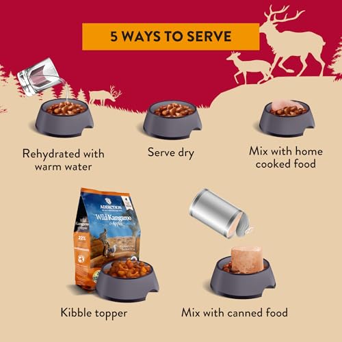 Addiction Homestyle Venison & Cranberry Dinner Raw Alternative Dog Food - Gently Air-Dried Complete Meal or Dog Food Topper for Digestive and Skin and Coat Health, 2 lb - Image 3