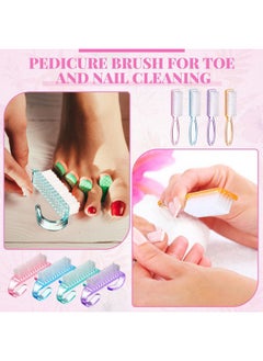 Patelai 24 Pcs Handle Grip Nail Brush Colorful Nail Scrubber Cleaner Fingernail Brushes Hand Toes Scrub Cleaning Brushes Pedicure Scrubbing Tool for Men and Women, Multicolor Brush  - Image 5