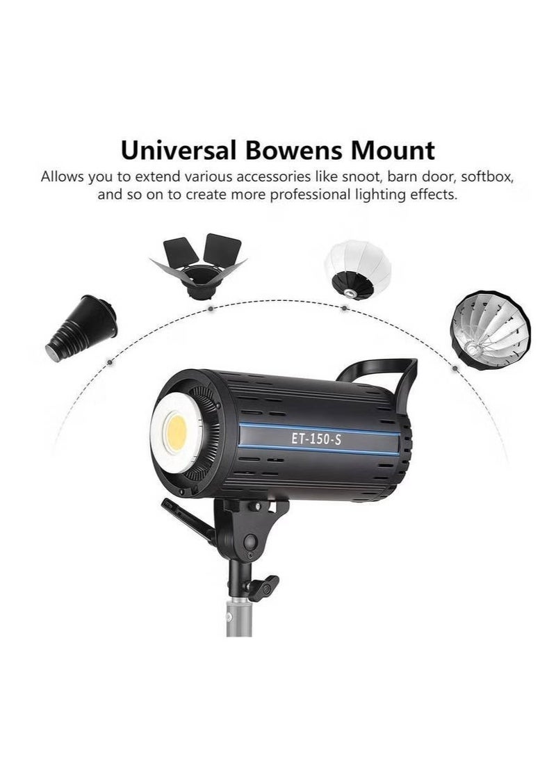 Glanfen 150W Professional COB LED Photography Video Light with Wireless Remote Control, Bi-Color 2700K-6500K Temperature, High CRI Over 85, Metal Body & Efficient Dissipation for Photo Video Live Streaming​ - Image 5