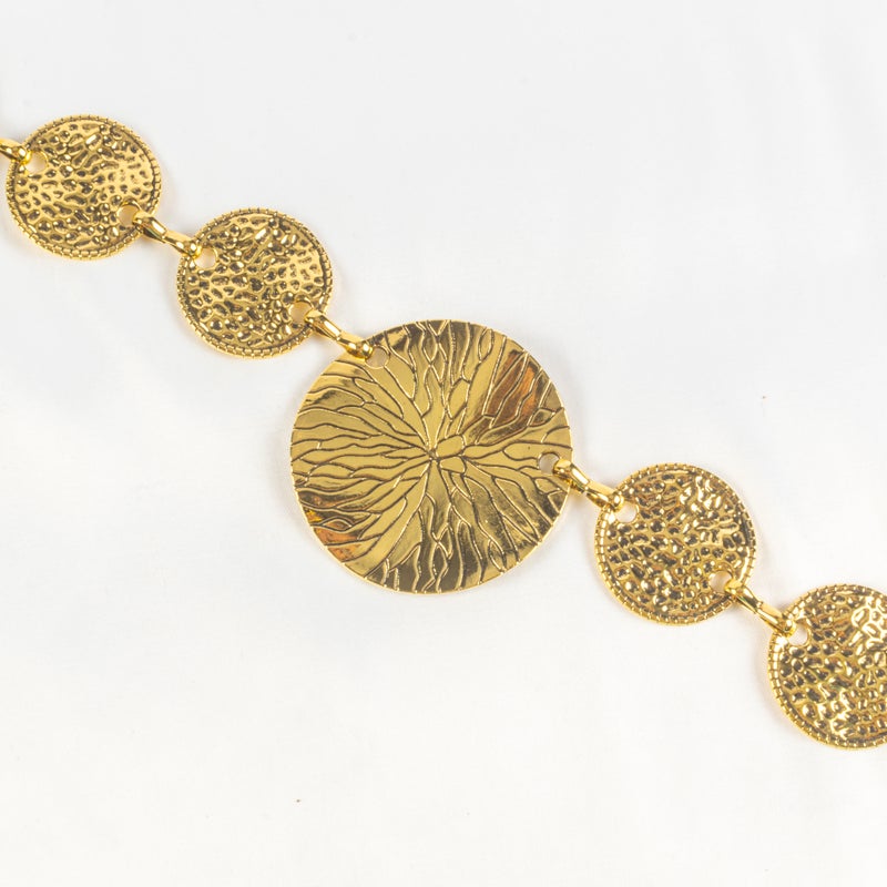 Golden Metal Waist Belt for Women - Image 3