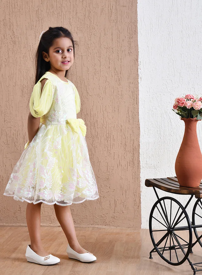 BELLA MODA Floral Overlay Dress