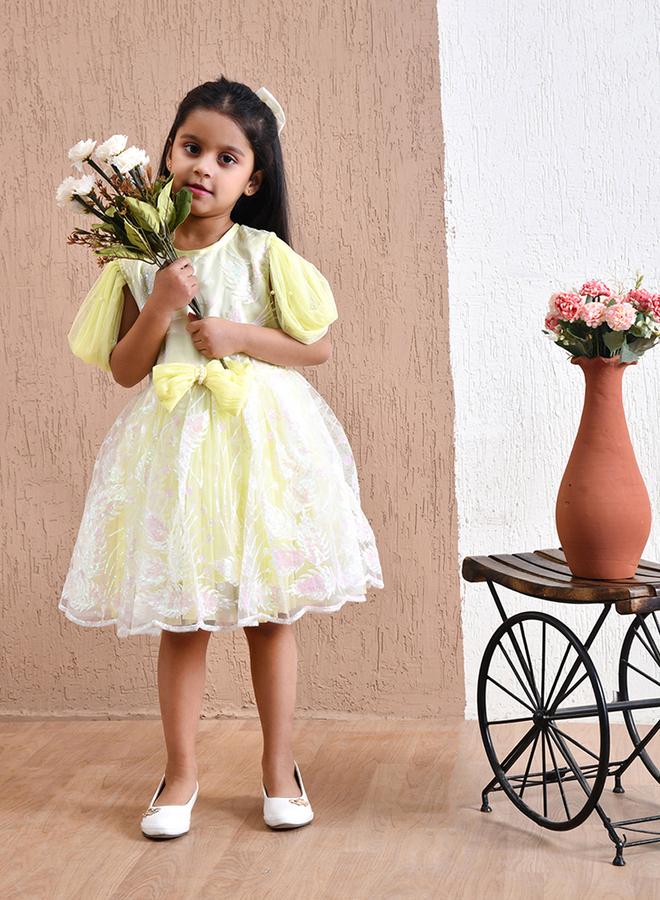 BELLA MODA Floral Overlay Dress - Image 1