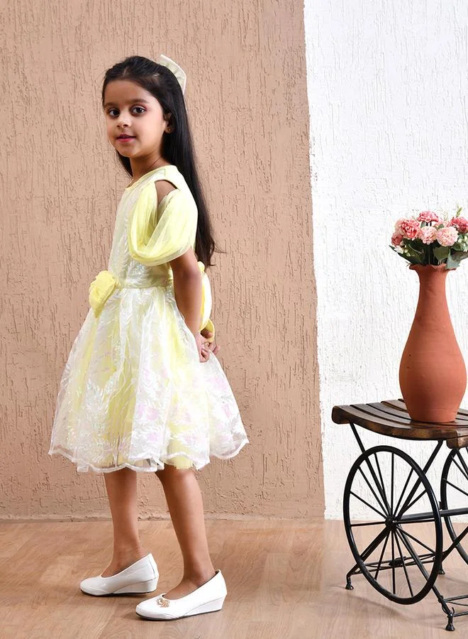 BELLA MODA Floral Overlay Dress