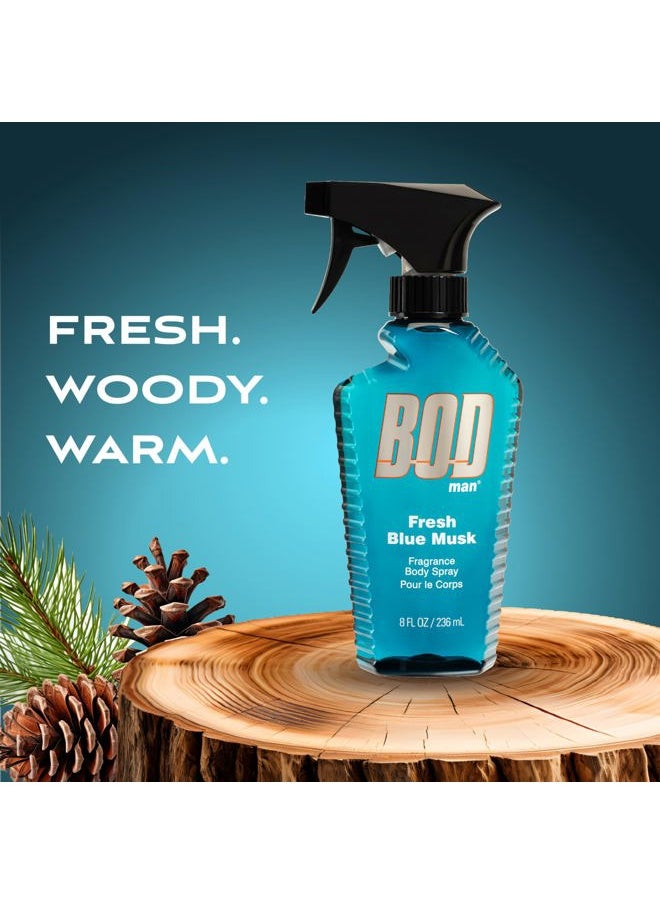 BOD Man BOD man Fragrance Body Spray, Fresh Blue Musk, 8 fl oz  - Image 2