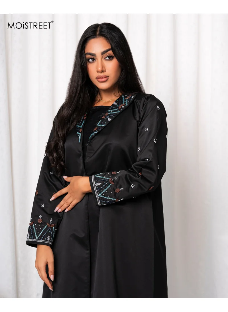Moistreet Handmade Victoria Satin Abaya