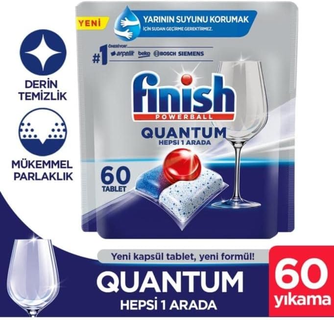 Powerball Quantum Dishwasher Tablets, Regular - 60 Capsules - Image 1