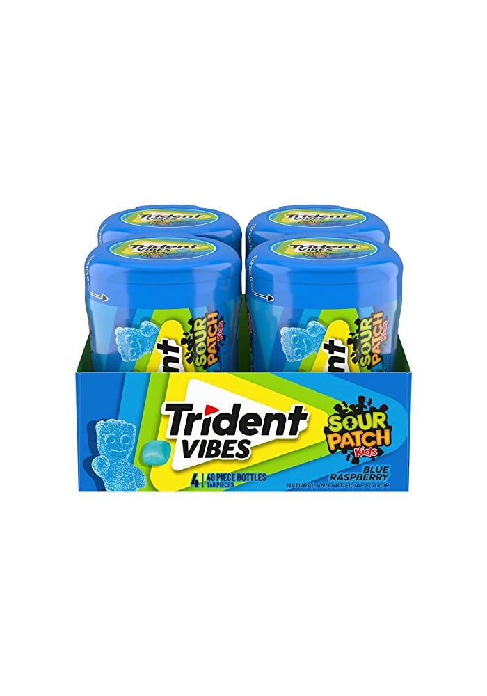 Trident علكة تريندنت فايبز SOUR PATCH KIDS بنكهة التوت الأزرق خالية من السكر - Image 1