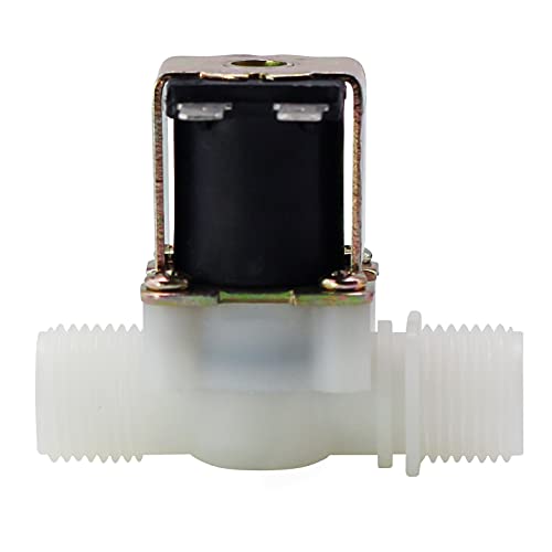 DIGITEN 1/2" DC 12V Electric Solenoid Valve Normally Closed N/C Water Inlet Flow Switch - Image 1