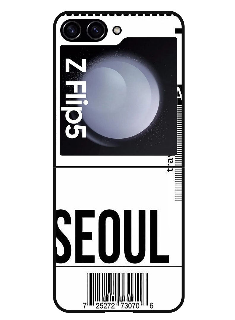 Theodor Protective Case Anti Scratch Shock Proof Bumper Cover For Samsung Galaxy Z Flip 5 Seoul - Image 1