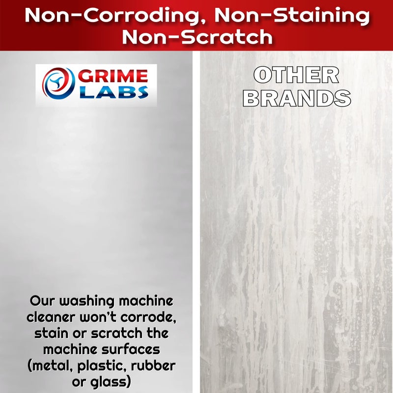 GRIME LABS Washing Machine Cleaner Tablets - Penetrating Deep Clean Washer Cleaner Tablets For Front Loader And Top Load HE - Active Formula Tub Descaler Deodorizer - Image 5