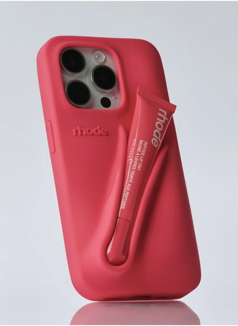 rhode - Peptide Lip Tint (Guava Spritz) + Summer Lip Case Case for iPhone  (Guava Spritz) - Limited Edition - Image 1