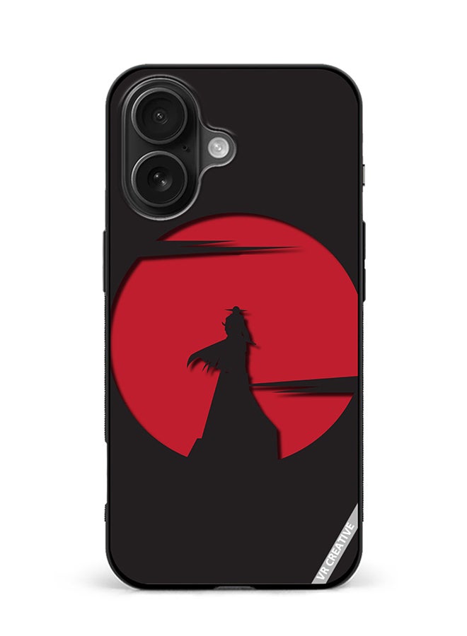 Protective Case Cover For Apple iPhone 16 Plus Japanese Samurai Design Multicolour