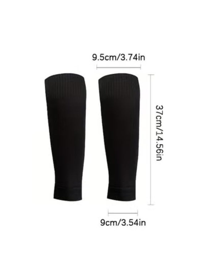 HOMESTAR Football Five-Piece Set, 1 Pair Grip Soccer Socks, 1 Pair Soccer Sleeve Socks with 1 Pair Shin Guards and 1 Shin Straps, 1 Storage bag - Image 2