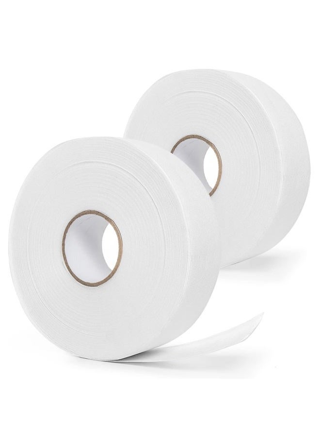 Vumdua 2PCS Non-woven Wax Strip Roll for Body and Facial Hair Removal, 2.76" X 100 Yards Tear-Resistant Waxing Paper for Eyebrow, Leg Removal, Salon Grade  - Image 1