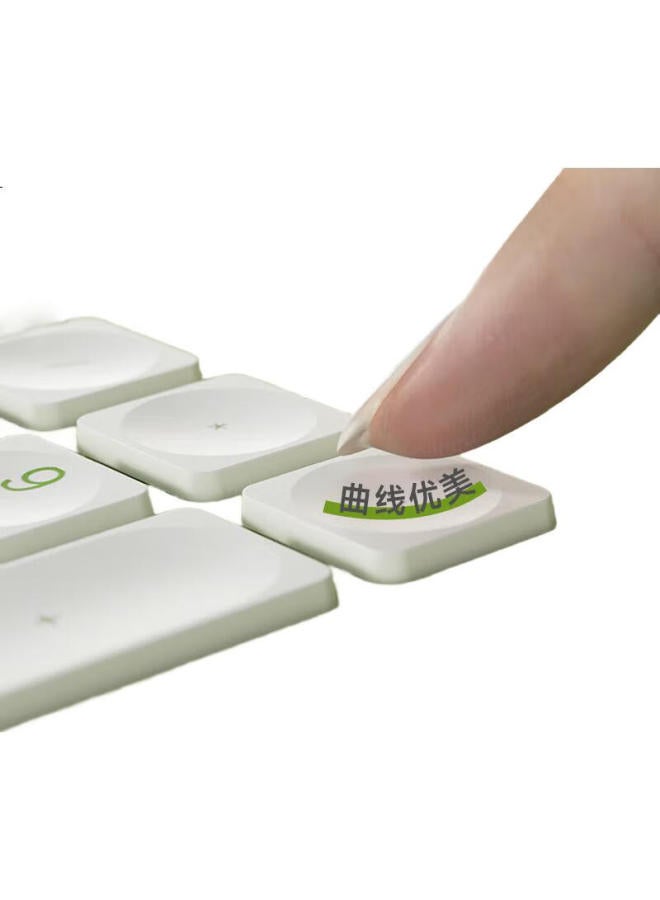 Dearmo Mk8800 Wireless Keyboard And Mouse Combo, 2.4G Wireless Keyboard And Mouse Set For Laptops And Desktop Computers, Colorful Series, Lime Oolong - Image 1